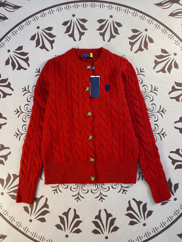 Women's Designer Embroidered Cardigan Sweater Knitted embroidered sweater Blended cotton sweater Knitted Fashionable high-quality sweater Size: S-2XL