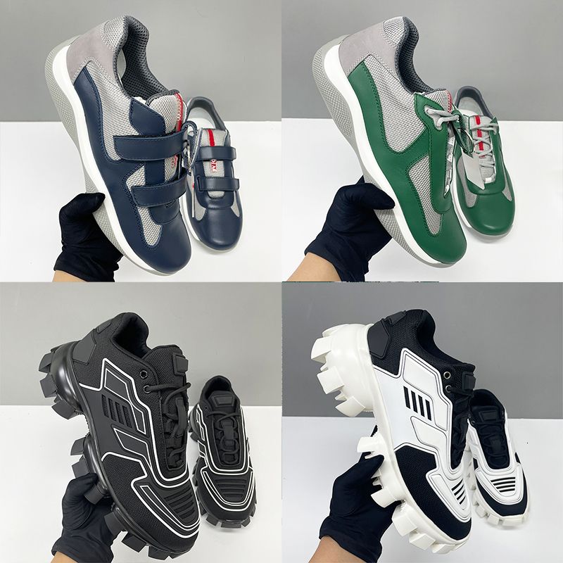 10A Cup Sneakers Designer Casual Shoes Genuine Leather Mens Sneaker EU47 Sport Shoes Outdoor Trainers Running Shoes Men Cloudbust Thunder Chunky Sneakers 447 - 1 of 8