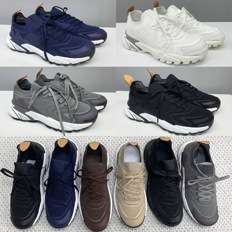 Designer Men Knit Runners Tatic Platform Sneakers Mesh Leather Breathable Trainers Outdoor Hiking Casual Men Walking Running Sports Shoes High Quality 892 - 2 of 9