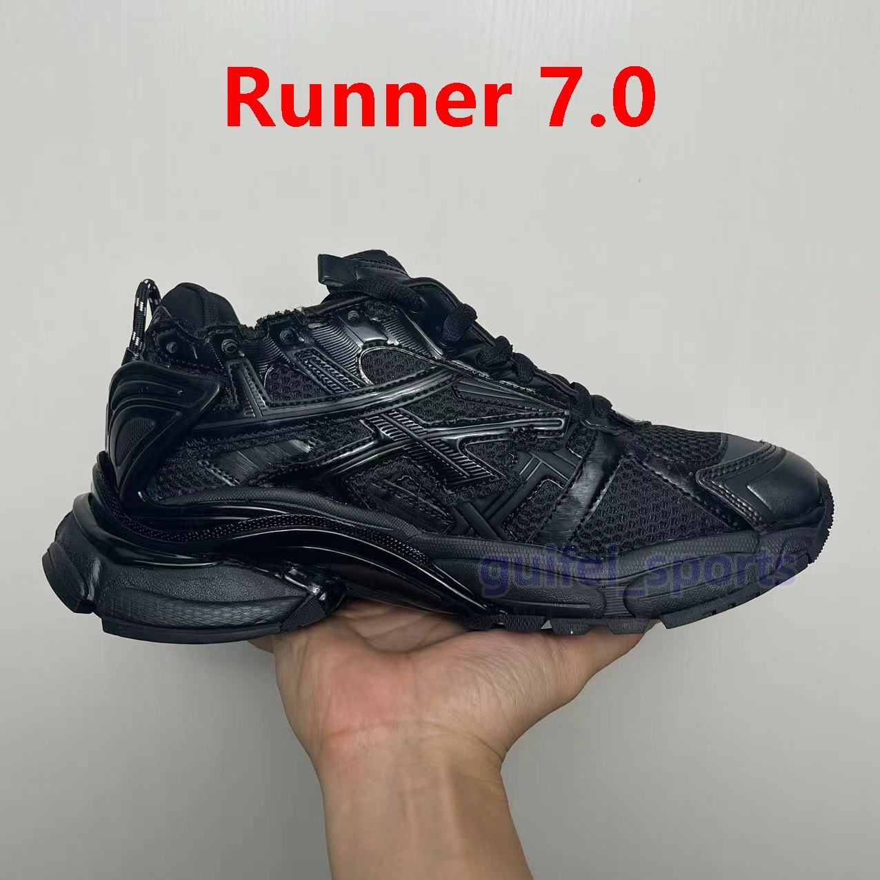 Desinger Casual Shoes Runner 7 7.0 Track Led Sneaker Tracks 3 3.0 Platform Sneakers Luxury Paris Gomma Leather Trainer Extraordinary Mens Women Trainers Size 35-46 - 6 of 7