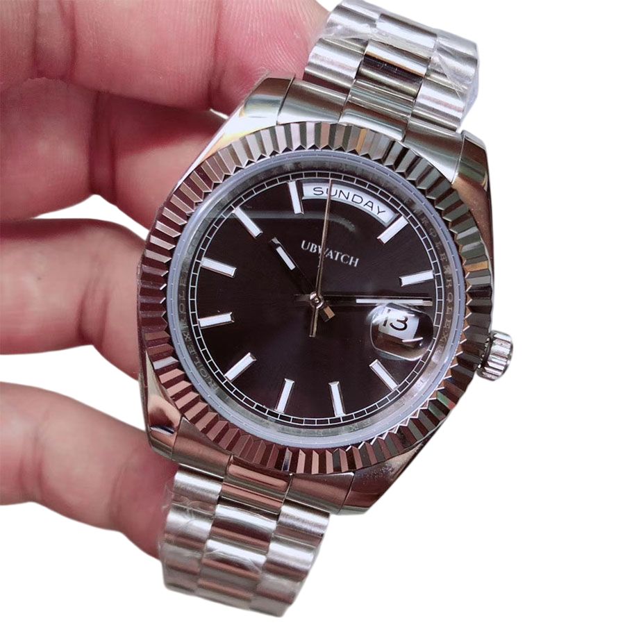 U1 Factory St9 Steel News Men Watches Ombre Blue Dial Automatic Mechanics 41MM Sapphire Glass Stainless mens watch jason007u1 store - 8 of 8