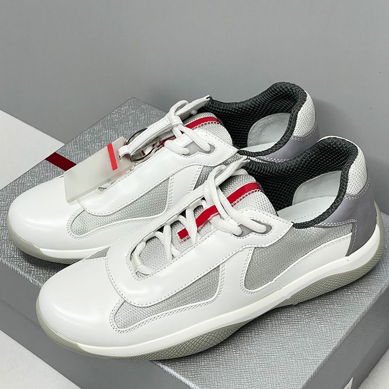 Top Designer Sneakers Mens Cup Shoes Leather Trainers Breathable Mesh Sport Shoes Outdoor Fashion Running Shoes 447 - 5 of 8