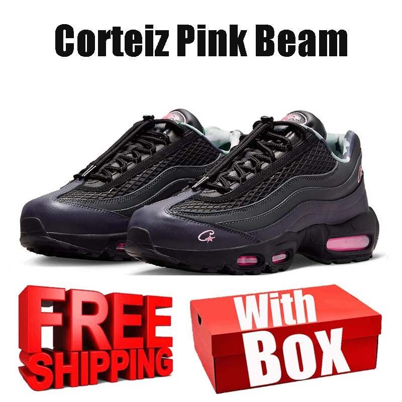 free shipping with box Designer 95 95s sneakers Running Shoes neon Pink Foam black trainers for mens womens chaussure black Outdoor men women Sports runners - 6 of 9