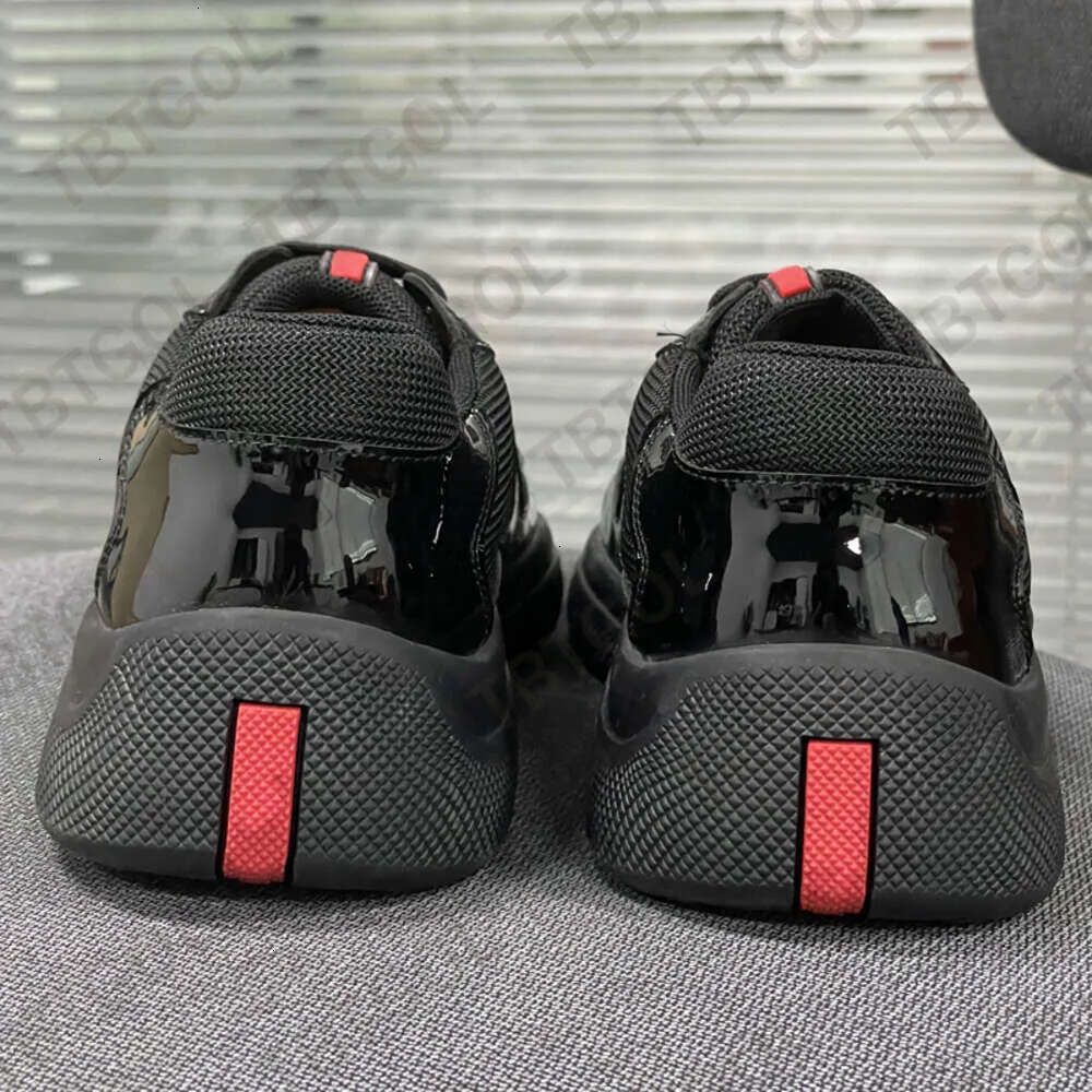 2026 Top Quality Sneakers Luxury Plus Size EU49 Americas Cup Sneakers Men Women Patent Leather Mesh Lace Up Casual Outdoor Sport Trainers 53 - 8 of 9