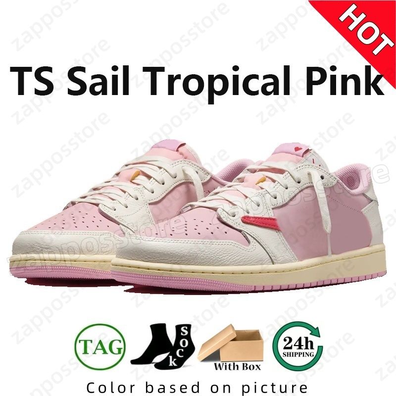 Designer for Men Women Low 1 1s Basketball Shoes Sneakers Black Phantom Tropical Pink Sail Medium Olive Outdoor Sports Trainers Sneaker Traviscotts Shoes EUR 36-45 - 2 of 8