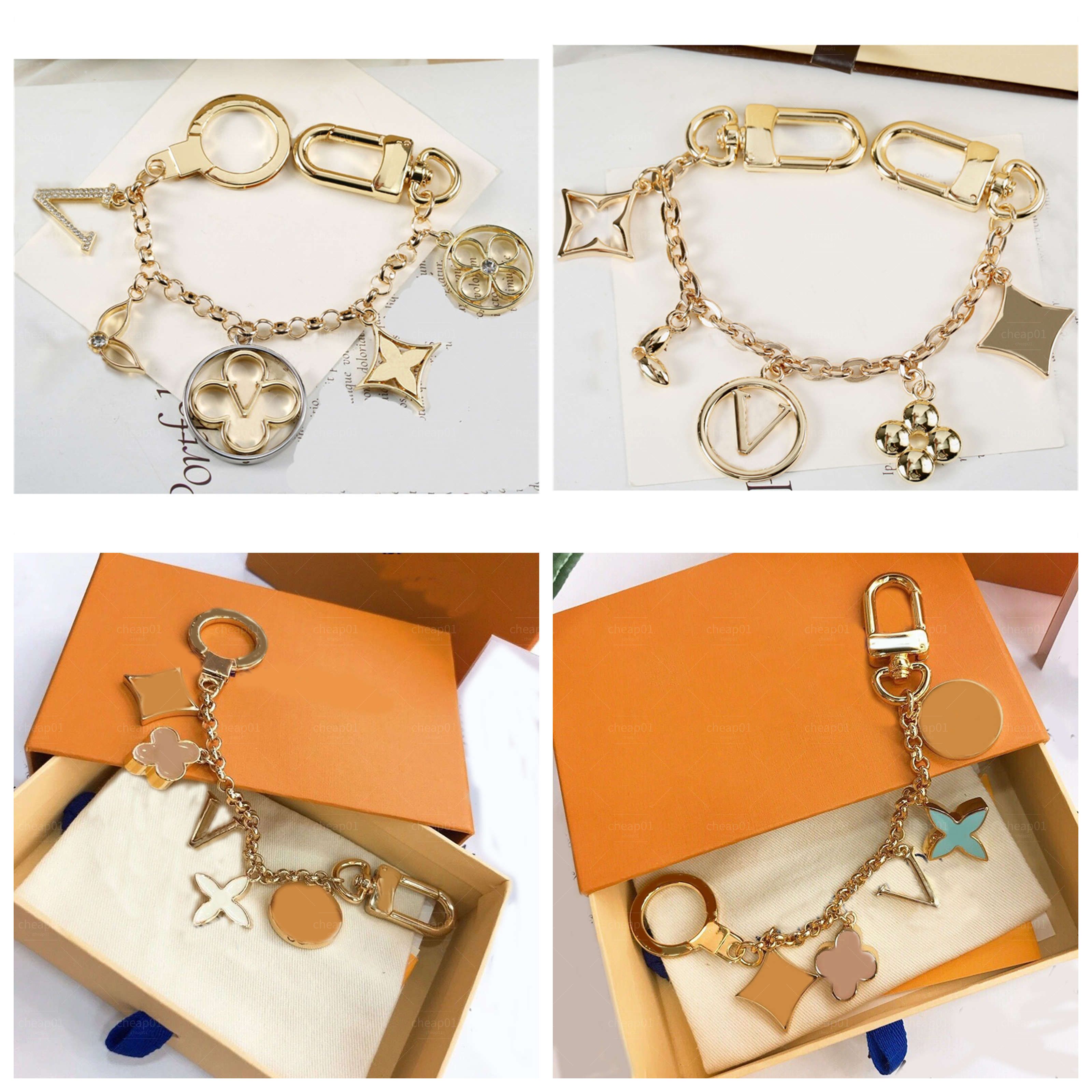 Fashion Brand Letter Designer Keychains Metal Keychain Womens Bag Charm Pendant Auto Parts - 1 of 6