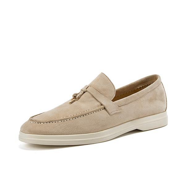 Casual Shoes Men's Walking Driving Unisex All Genuine Leather Loafer Sheepskin Suede Flat Women's Large - 1 of 8