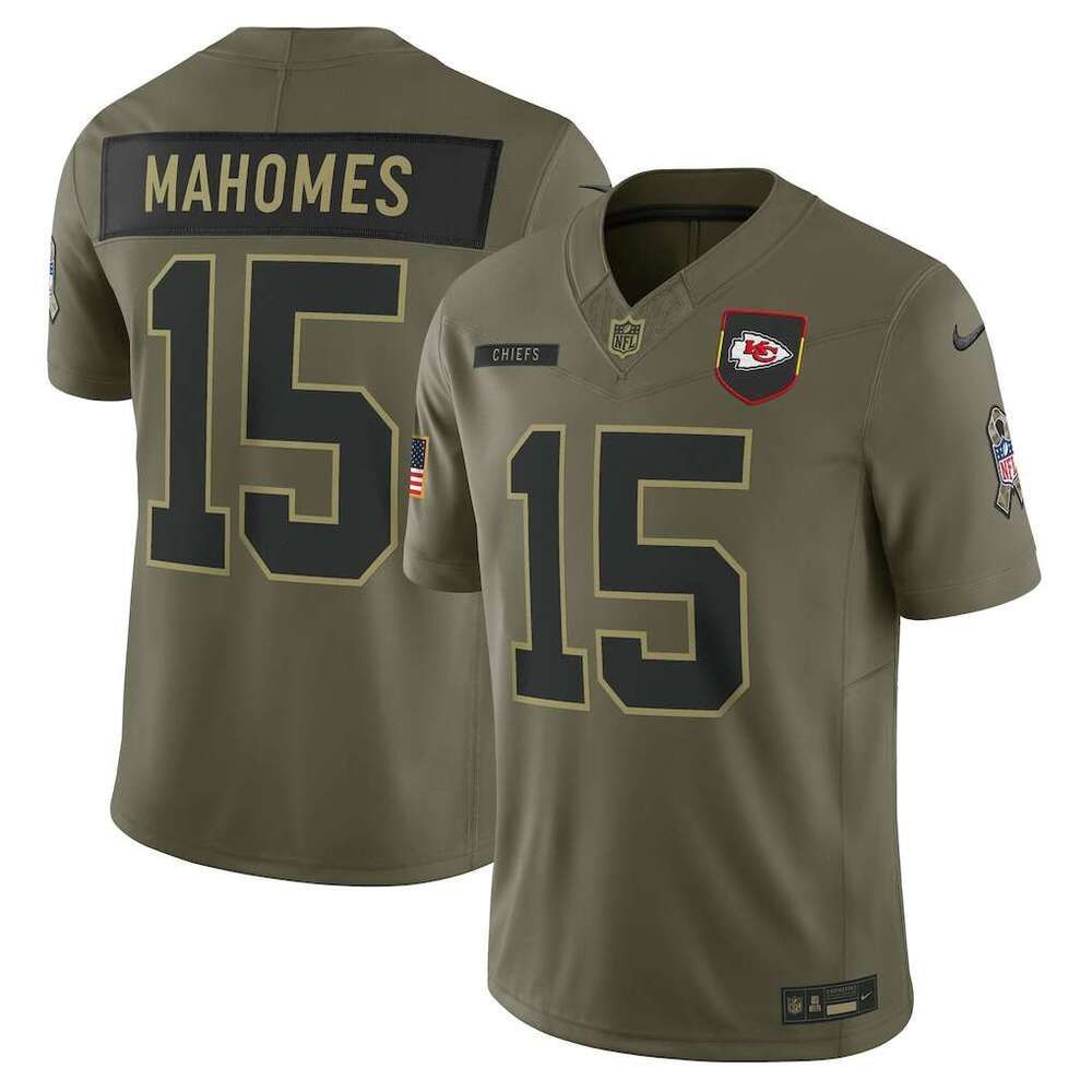 Men's Kansas City Chiefs Patrick Mahomes Red Game Jersey #15 Custom Available S-6XL - 4 of 7