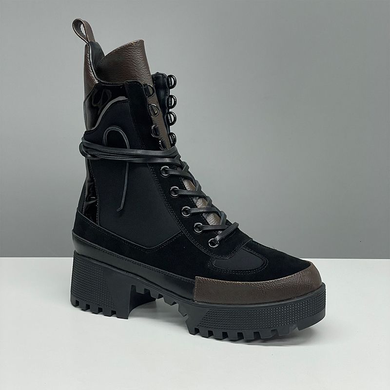 Suede Star Trail Boots Designer Women Boots Leather High Heels Winter Martin Boot Womens Ankle Booties Vintage Style 013 - 5 of 8