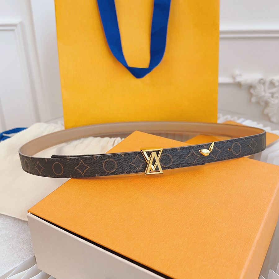 Designer Belt Womens Belts Genuine Leather Belt Letter Mens Classic Flower Belt Luxury Belt Gold Silver Smooth Buckle Luxury Belt Width 2cm 2.5cm 3cm - 1 of 8