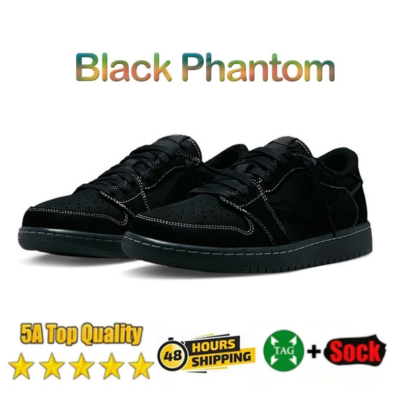 Designer 1s Low Basketball shoes OG 1 sneakers Black Phantom Triple White University Blue Bred Toe Light Smoky Grey Mens Womens Outdoor Sports trainers Size 36-47 - 4 of 9