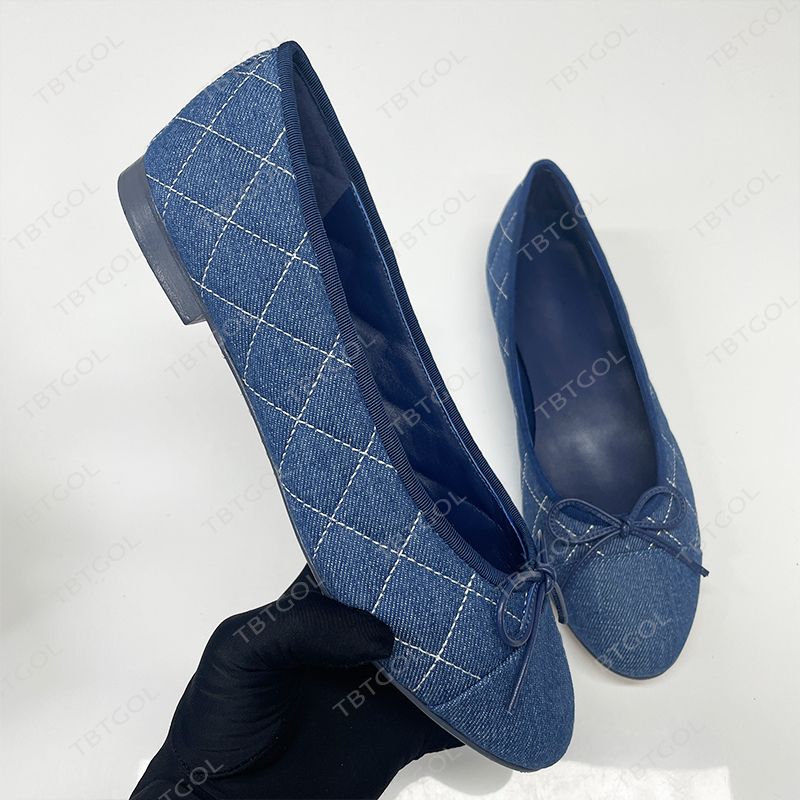 2026 Suede Ballet Flats Designer Loafers Women Iridescent Croc Embossed Ballerine Shoes Bow Sandals Fashion Mesh Dress Shoes Girls Boat Shoes 891 - 6 of 8