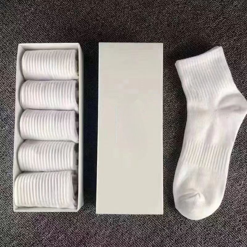 Mens socks women cotton socks mens designer mens socks soft breathable sports stockings medium summer basketball football socks cotton sports socks 5PC/LOT - 9 of 9