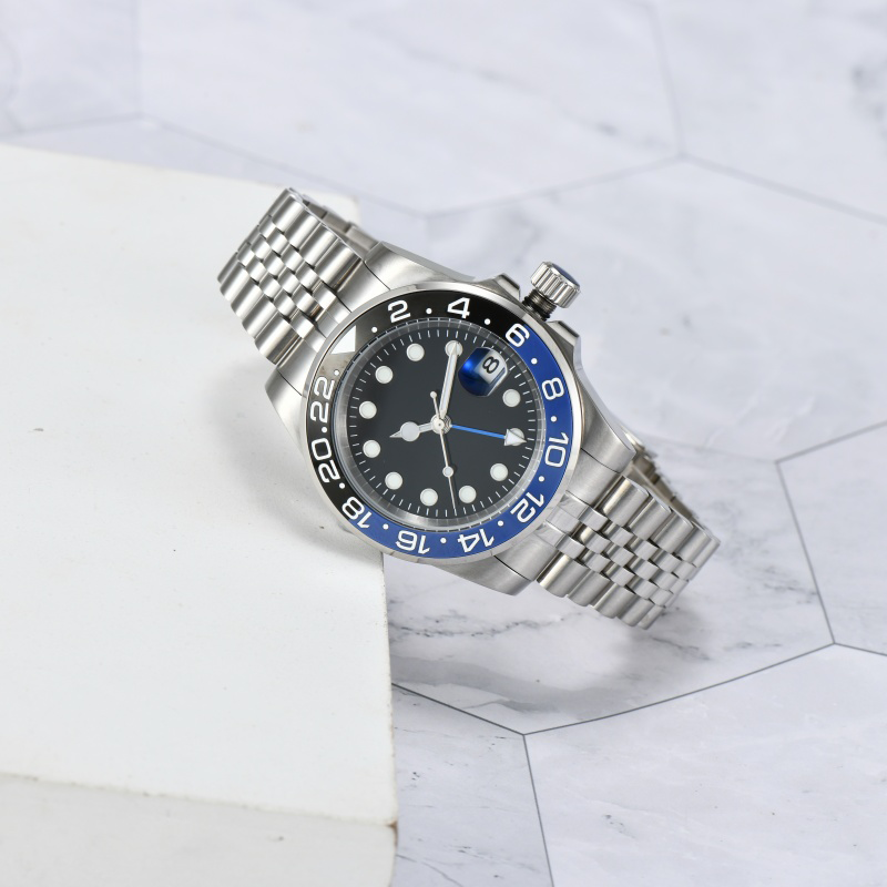 new mens automatic watch mechanical ceramics watchesfull stainless steel watches sapphire luminous watch business casual montre de luxe watch - 4 of 9
