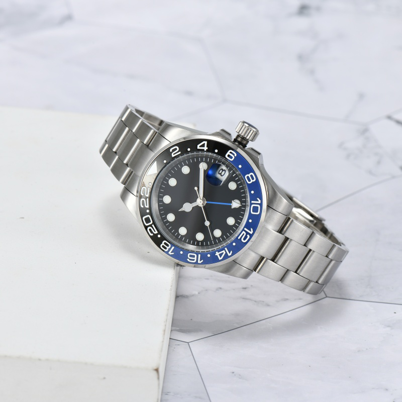 new mens automatic watch mechanical ceramics watchesfull stainless steel watches sapphire luminous watch business casual montre de luxe watch - 6 of 9