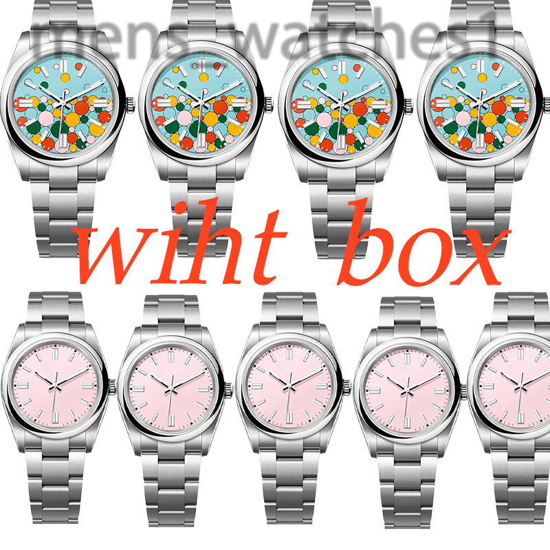 couple men's and women's luxury automatic mechanical watch 36mm41mm sapphire stainless steel watches - 4 of 9