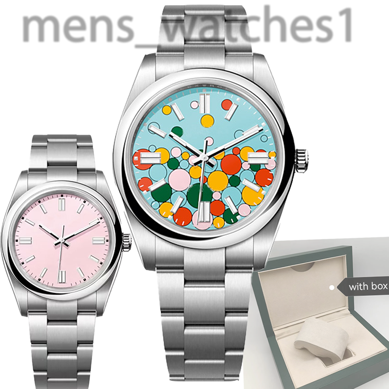 couple men's and women's luxury automatic mechanical watch 36mm41mm sapphire stainless steel watches - 2 of 9