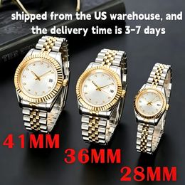 watch orologio Automatic Mechanical Watches Men Big Magnifier 41mm/36mm Stainless steel Sapphire Mens Watches Male Wristwatches Luminous - orologiod