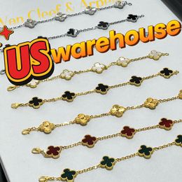 bracelet designer womens jewelry multicolor necklace women stainless steel four leaf clover jewelry handmade jewelry necklace flower - orologiod