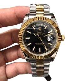U1 Rolex Day Date 40MM Two Tone Case Automatic Stainless Steel Watch Bezel Men's Watch Sapphire Glass Case New - orologiod