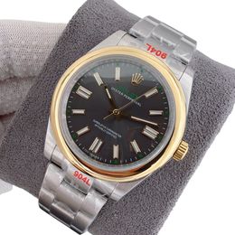 U1 Rolex Oyster Perpetual 100TH Automatic Stainless Steel Watch Bezel Men's Watch Sapphire Glass Case New Black Case - orologiod