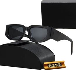 8297 XY Top luxury Sunglasses Polarizing lens designer womens Mens Goggle senior Eyewear For Women eyeglasses frame Vintage Metal Sun Glasses With Box leopard - orologiod