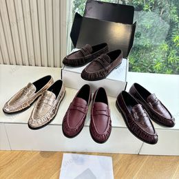 High quality Classic brown Suede Women's loafers slip on shoes Flat heel dress shoes designer loafers for women laidy holiday Leisure Driving shoes Mule slippers 35-43 - orologiod