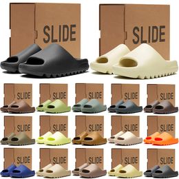 With Box Designer slippers sliders for men women sandals slide mens womens slides outdoor comfortable slipper non-slip flip flops black sand blue - orologiod