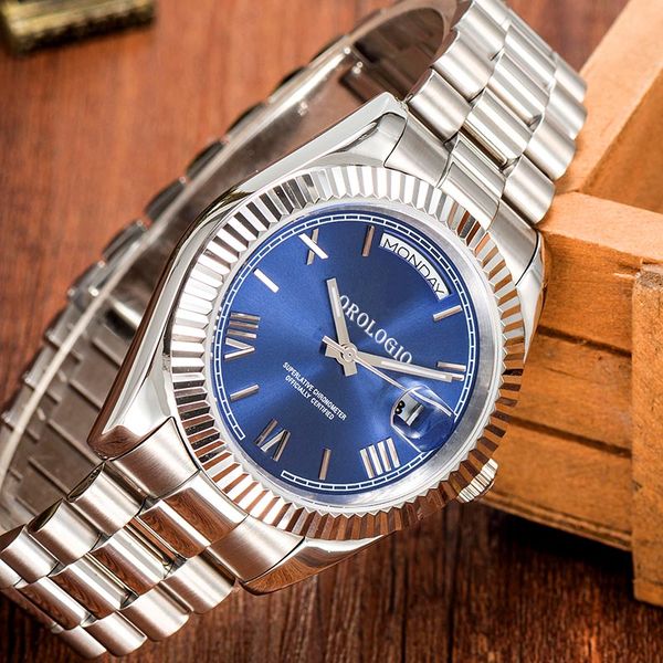 montre de luxe Mens Watches 41mm Automatic Movement full Stainless Watches 2813 Mechanical watches Luminous - Watches - orologiod