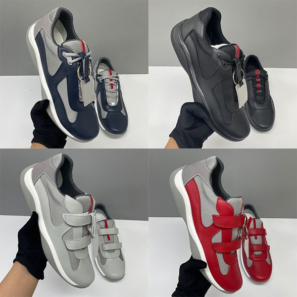 Top Quality EU36-49 Americas Cups Sneakers Designer Men Women Patent Leather Mesh Lace Up Sport Casual Trainers Breathable Comfort Casual Shoes 53 527 447 - Shoes & Accessories - orologiod