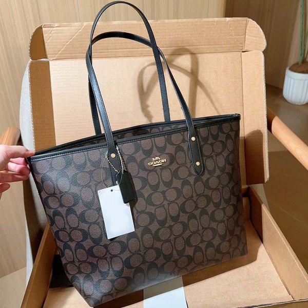 Tote Bag Designer Bag Women's Fashion Classic Shoulder Bag Luxury Handbags Flower Letter Large Capacity Leather Totes Commuting Shopping Bag Casual Tote 01 - Bags, Luggage & Accessories - orologiod