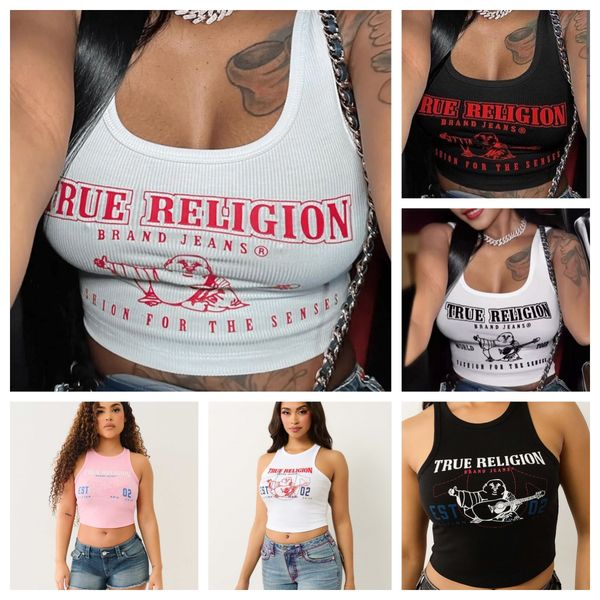 Designer Women's Tanks European American Street Fashion Letter Printed Pit Vest Summer Women Casual Y2k Cropped Tank Tops Tees - Apparel - orologiod