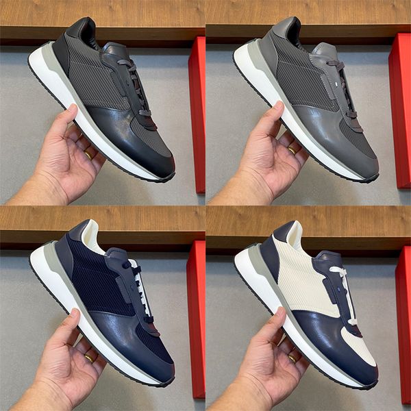 Designer Stylish Men Calfskin Comfortable Sneakers Gancini Men Low Top Sneakers Lightweight Low Top Sneakers Stylish and Versatile Skate Shoes 1041 - Shoes & Accessories - orologiod