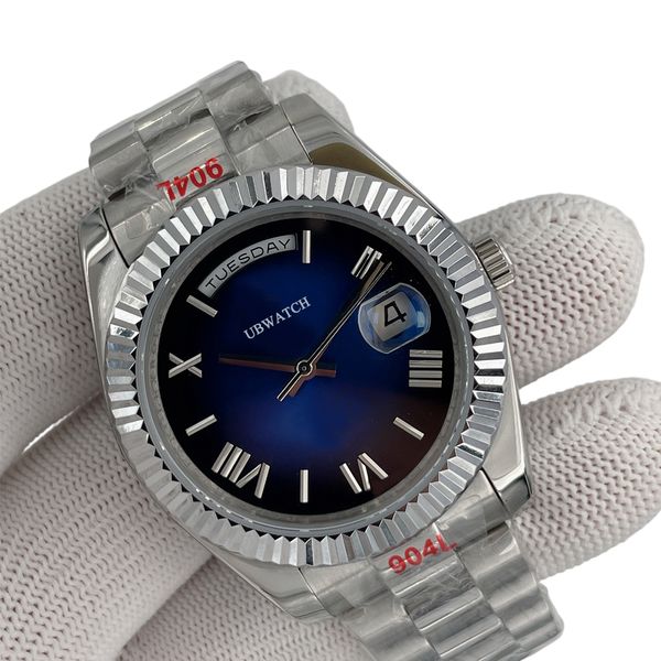 U1 Factory St9 Steel News Men Watches Ombre Blue Dial Automatic Mechanics 41MM Sapphire Glass Stainless mens watch jason007u1 store - Watches - orologiod