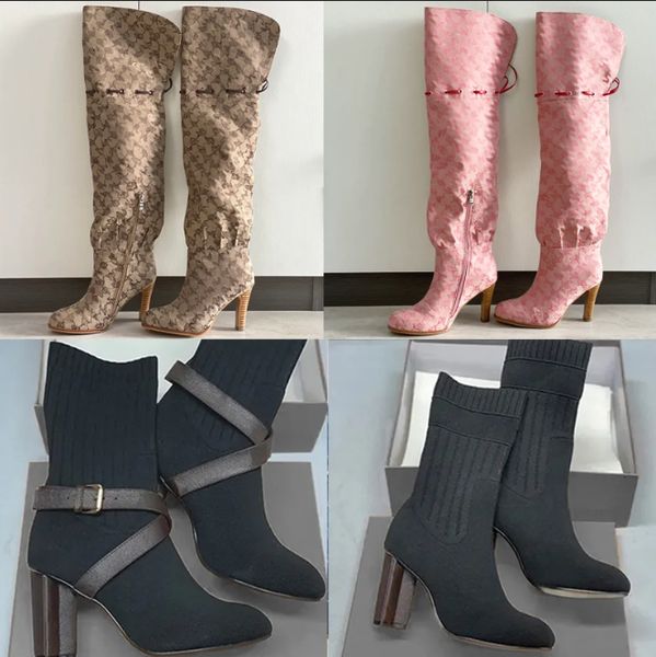 over the knee boots designer boots silhouette ankle boot heels shoes winter woman Fabric socks boots wedding party shoe big size eu43 684 50 - Shoes & Accessories - orologiod