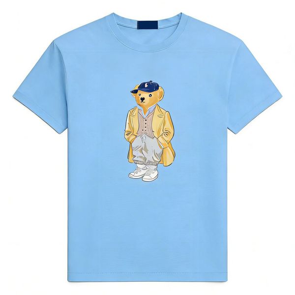 Woman Designer Bear Tshirt Spring Summer Women Cotton Tshirts Breathable Tops Fashion Short Sleeves Clothes Luxury Round Neck Tops - Apparel - orologiod