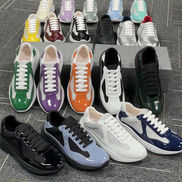 Designer Men Women Sneakers Americas Cup Xl Trainers Leather Lace-up Casual Shoes Outdoor Runner Sport Shoes 36-47 Big Size 53 - Shoes & Accessories - orologiod