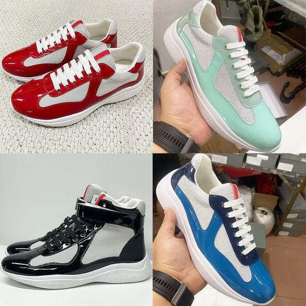 Plus Size EU49 Americas Cup Sneakers 2026 New Colours Designer Casual Sport Shoes Men Women Trainers Patent Leather Mesh Shoes Lace-Up Outdoor Shoes 53 - Shoes & Accessories - orologiod