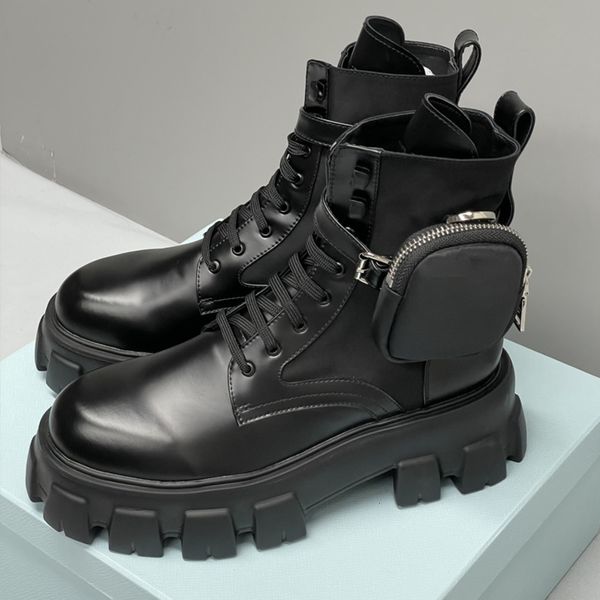 Designer Ankle Boots Women Rois Boots Platform Booties Leather And Suede Combat Knight Sneakers Trainers NO43 - Shoes & Accessories - orologiod