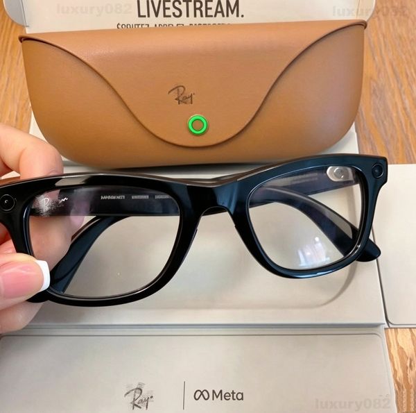 META Glasses RB With Camera Sunglasses Bluetooth Call Anti Shake HD Camera with Video Recording Dual Mic Reduction AI Smart Sunglasses with Charging Case - Fashion Accessories - orologiod