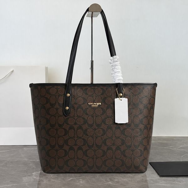 Designer Bag Shoulder Bag Luxury Bag Handbag New Styles Brown Large Capacity Canvas Tote Bag Underarm Bag Handbag High-Quality Classic Women's Leather Crossbody Bag - Bags, Luggage & Accessories - orologiod