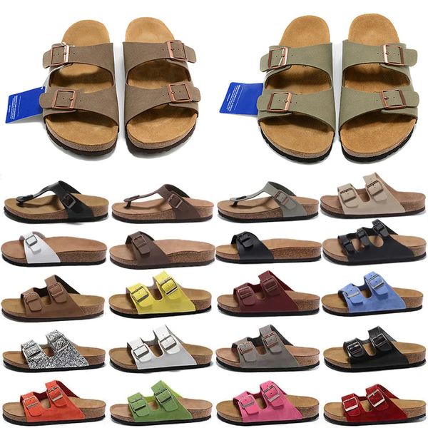 Clog Slippers Designer Clogs Sandals Summer Womens Mens Cork Slides Suede Leather Pantoufle Flip Flops Casual Scuffs Beach Shoes Size 35-46 - Shoes & Accessories - orologiod