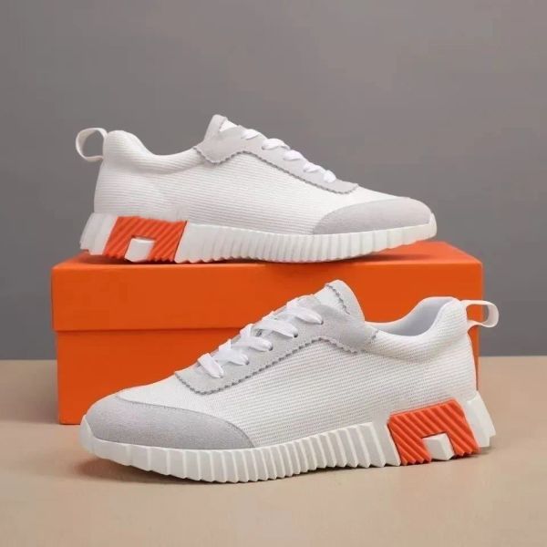 With box Bouncing Sneakers Designer Suede Casual Shoes Trainers Breathable Mesh Running Shoe Men Bounce Women Sneaker 02 - Shoes & Accessories - orologiod